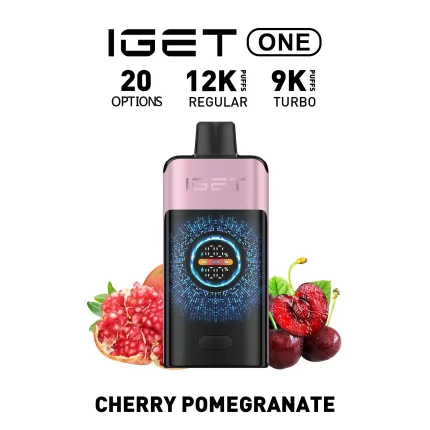 IGET ONE Vape 12000 PUFFS CHERRY POMEGRANATE - Vapes Market Australia